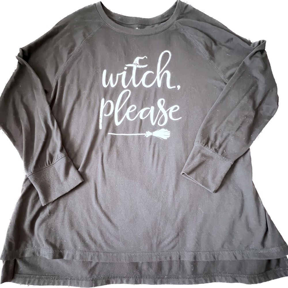 STATE OF MINE | L | Women’s | graphic | loose flow | long sleeve shirt | black